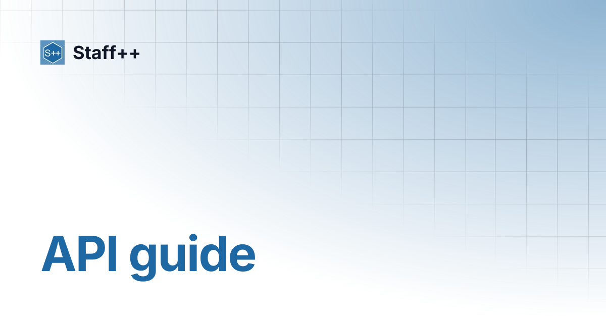 API guide